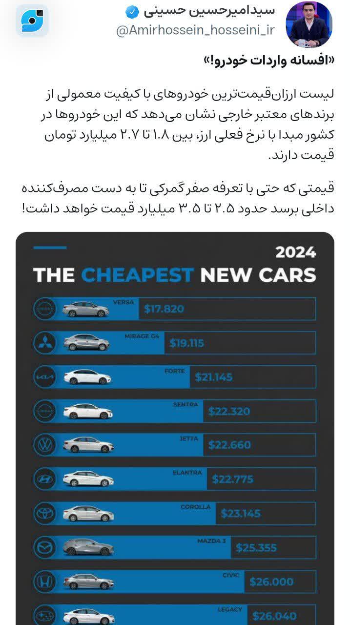 افسانه واردات خودرو!